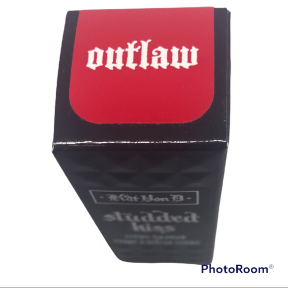 OUTLAW KVD KAT VON D STUDDED KISS CREME LIPSTICK NEW BOX glam goth gothic - Picture 3 of 8